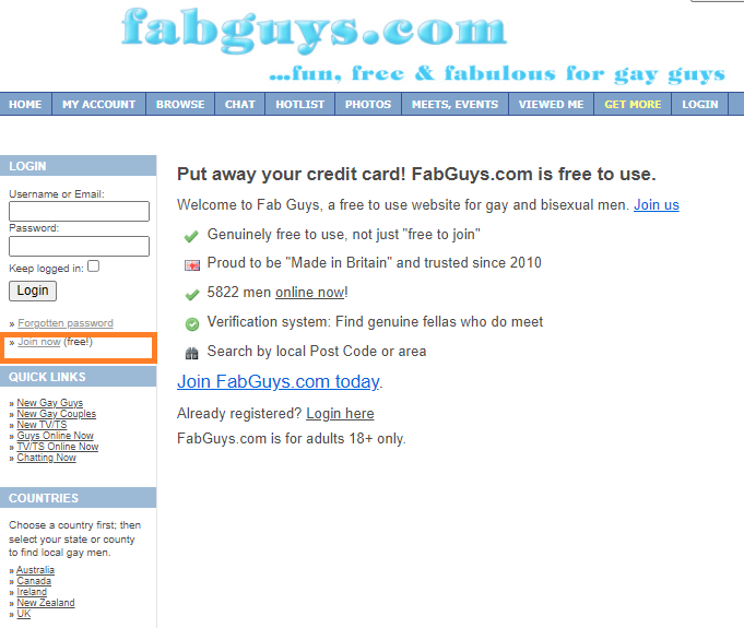 Create Account in Fabguys Online 1