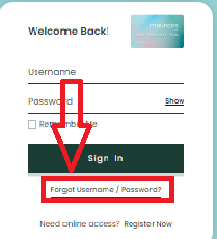 Maurices Credit card Recover Username or Password