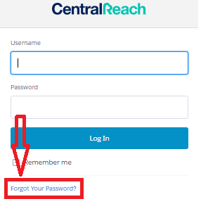 Central Reach Member Recover Username or Password