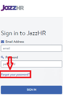 Jazzhr Recover Usernamee or Password