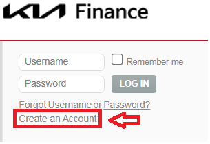 Kia Finance Register for Access and Manage