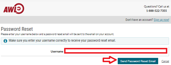 AllWebLeads Recover Password User Id