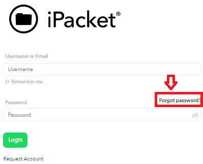 IPacket Dealer Recover Password