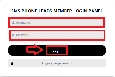 sms phone leads Log In
