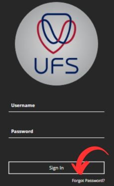 UFS Blackboard Recover Password