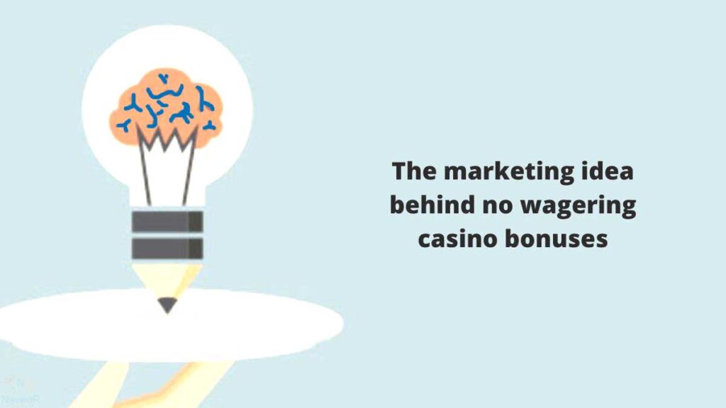 The marketing idea behind no wagering casino bonuses