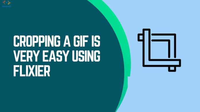 Cropping a GIF is very easy using Flixier